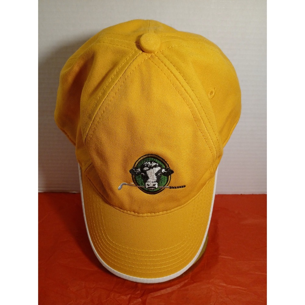 PAGE & TUTTLE Golf Hat RN#20165 Orange Adjustable Strap 100% Cotton